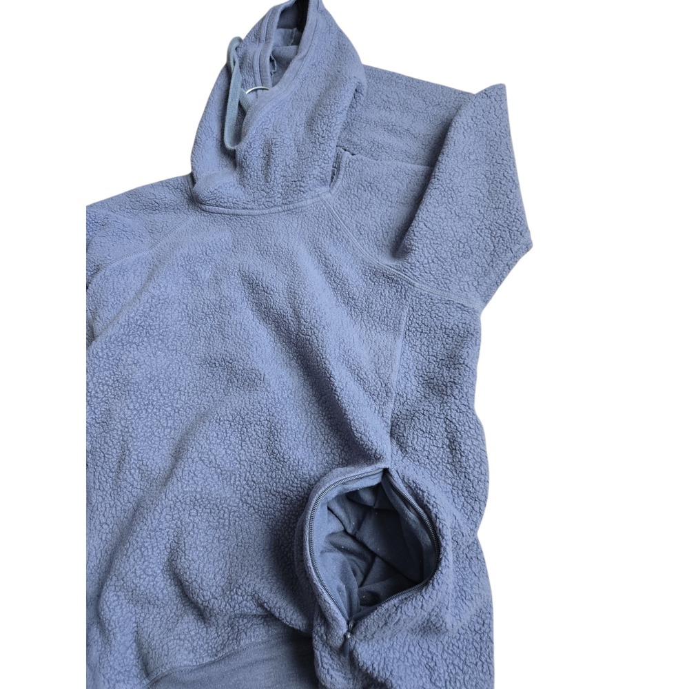 Alo Yoga Womens Sherpa Hoodie Pullover Blue W4326R Size Small S - Picture 6 of 12